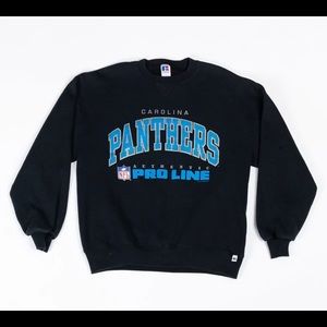 Vintage 90s Carolina Panthers Russell Athletic NFL ProLine Sweatshirt Mens Large